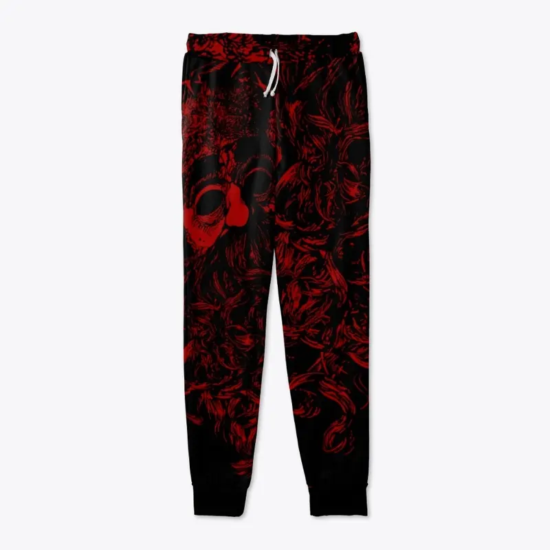 Santa Pants - Red and Black