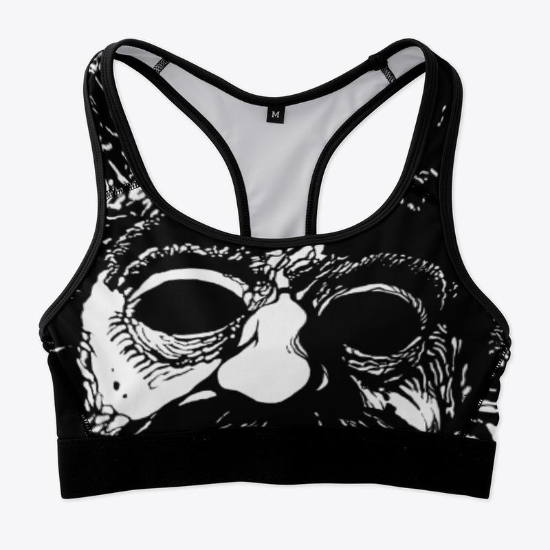 Santa Sports Bra - Optional Color Print